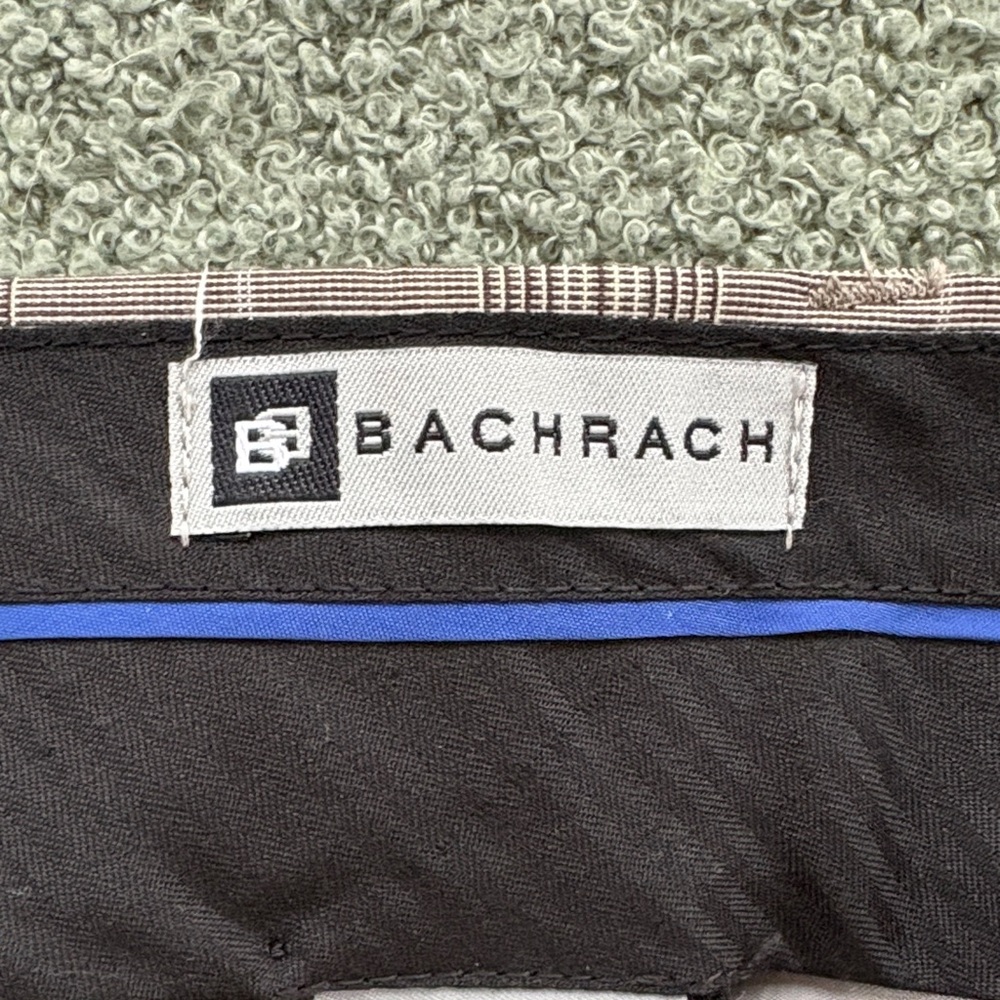 Men's Tan Plaid Dress Pants - Picture 5 of 7